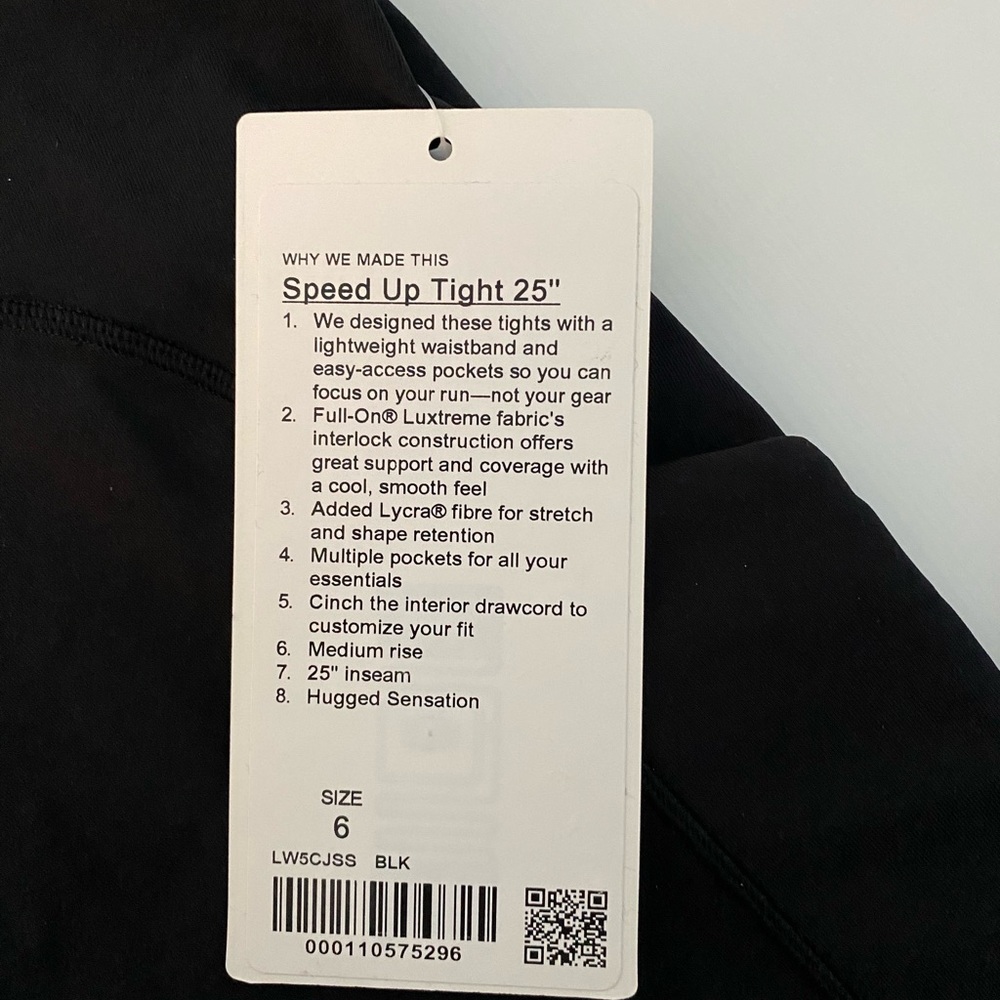 Lululemon speed up tight 25”